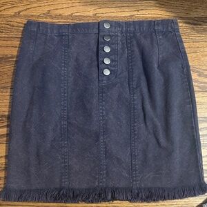 chaser Acid Wash Fringed Hem Mini Skirt NEW!